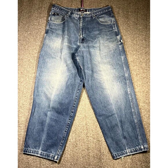 Boom-X Jeans 36x31.5 VTG 90s Baggy Hip Hop Streetwear Skater Y2K Denim Carpenter - Picture 2 of 10